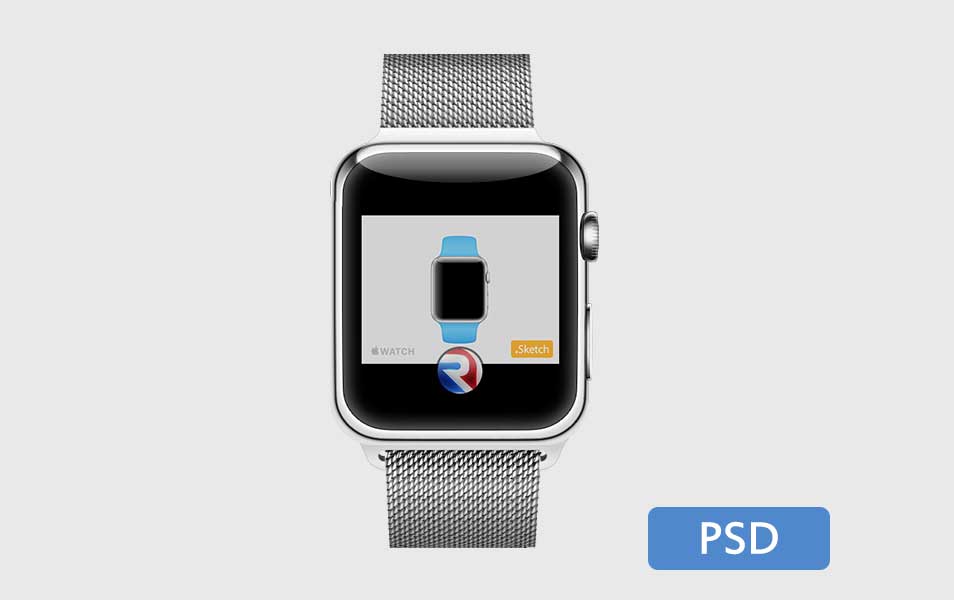 Top View Apple Ultra Watch Mockup  Free PSD Templates