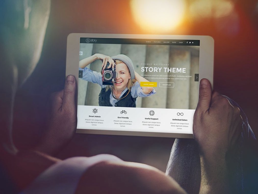 New Free Mockups – iPad as Cinema Screen Mockup – Download Now