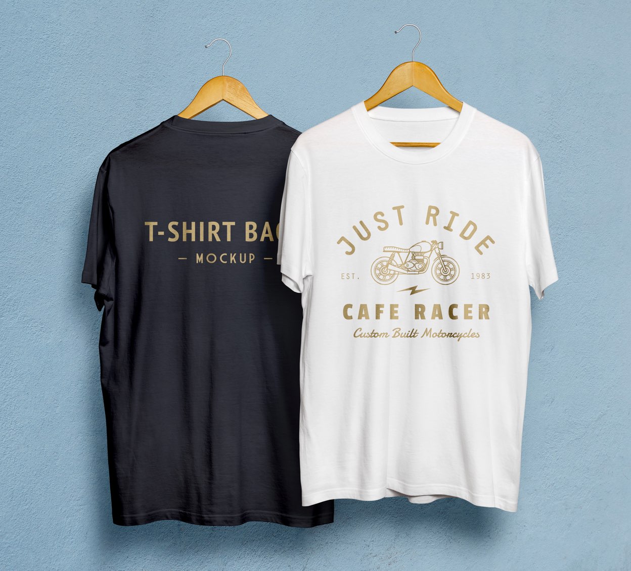 T-Shirts on Hanger Mockup | Mockup World