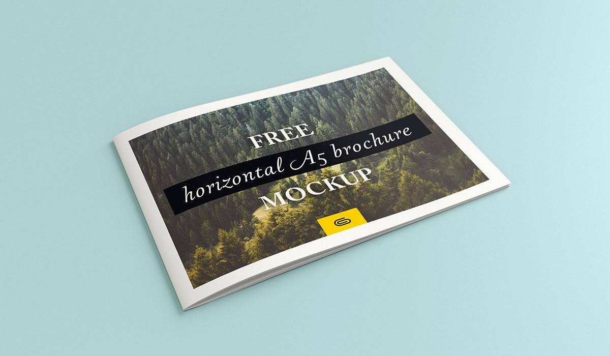 Download Horizontal A5 Brochure Mockup Bundle Mockup World