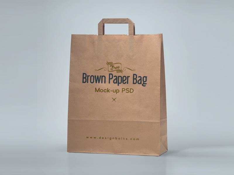 Brown Paper Bag Template from www.mockupworld.co