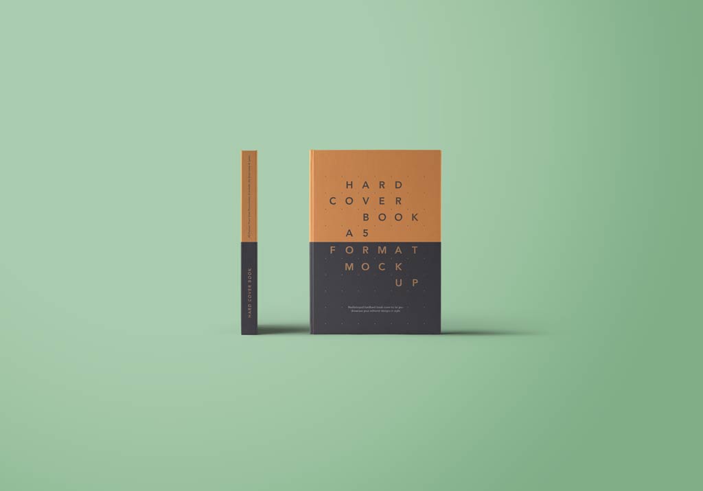 New Free Mockups – A5 Hardcover Book Mockup – Download Now