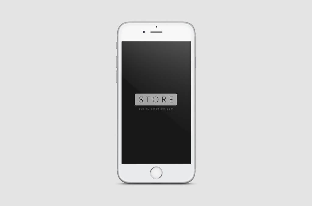 Download Frontal View white iPhone Mockup | Mockup World