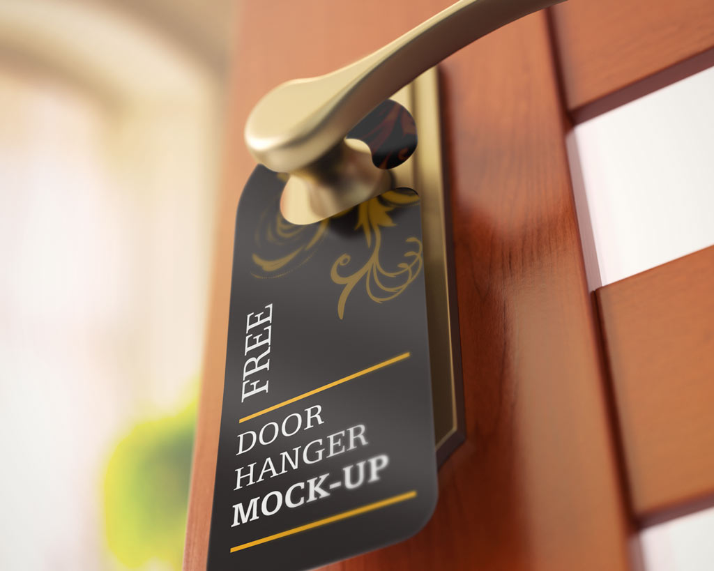 Download Set Of Door Hanger Mockups Mockup World