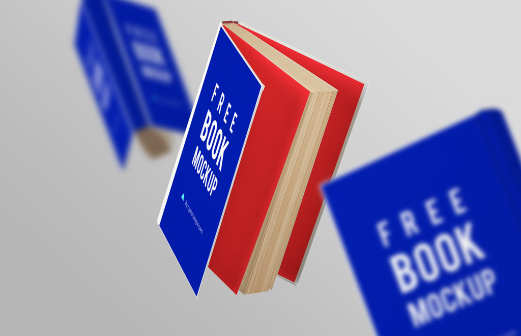New Free Mockups – Huge Hard- and Softcover Book Showcasing Bundle – Download Now