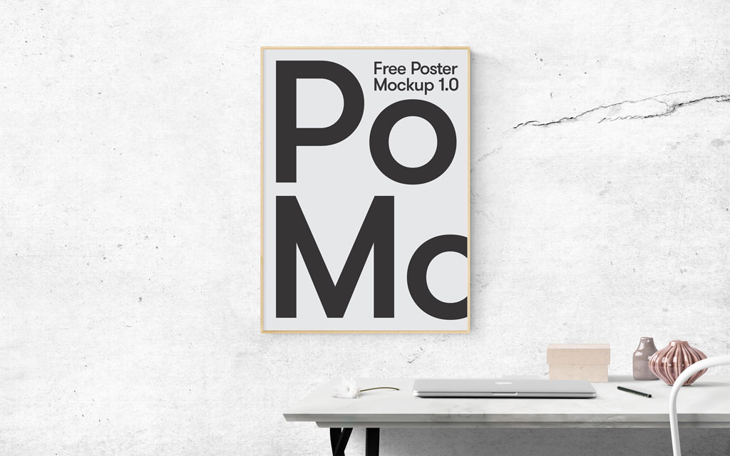 New Free Mockups – Poster on Office Wall Mockup – Download Now
