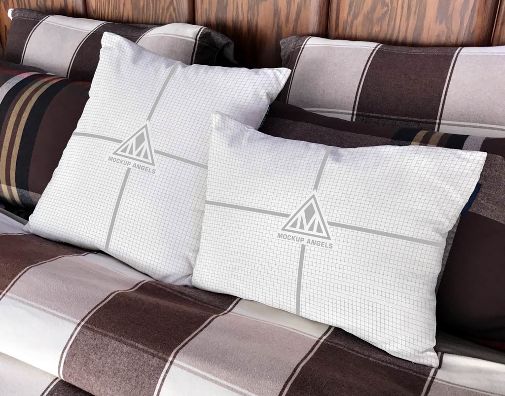 Download Pillows On Bed Mockup Mockup World PSD Mockup Templates