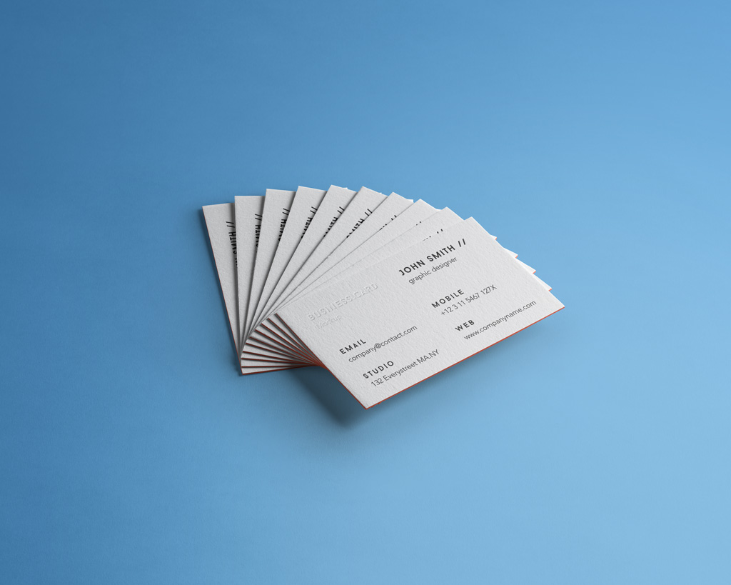 Envelope with Business Cards Mockup - Mockup World