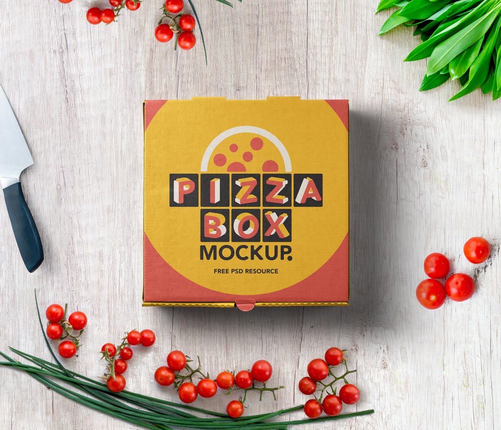 New Free Mockups – Pizza Box Mockup – Download Now