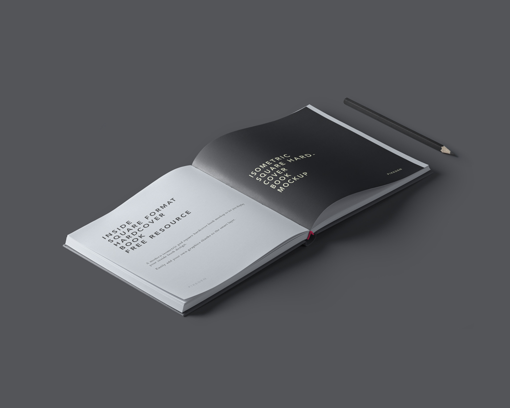 Download Isometric Hardcover Book Mockup Mockup World PSD Mockup Templates