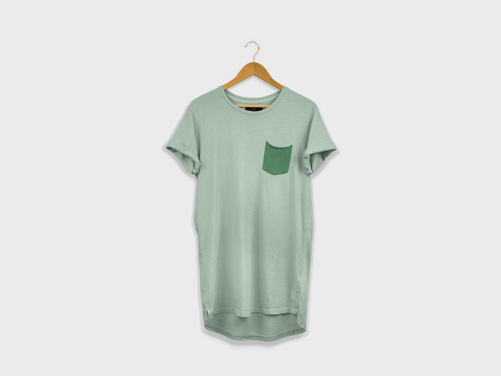 Download Longline T-Shirt on a Hanger Mockup | Mockup World