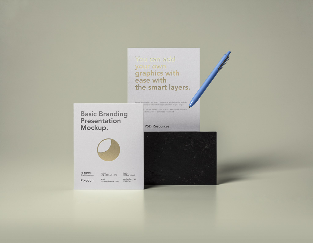Download Simple Branding Paper Mockup | Mockup World