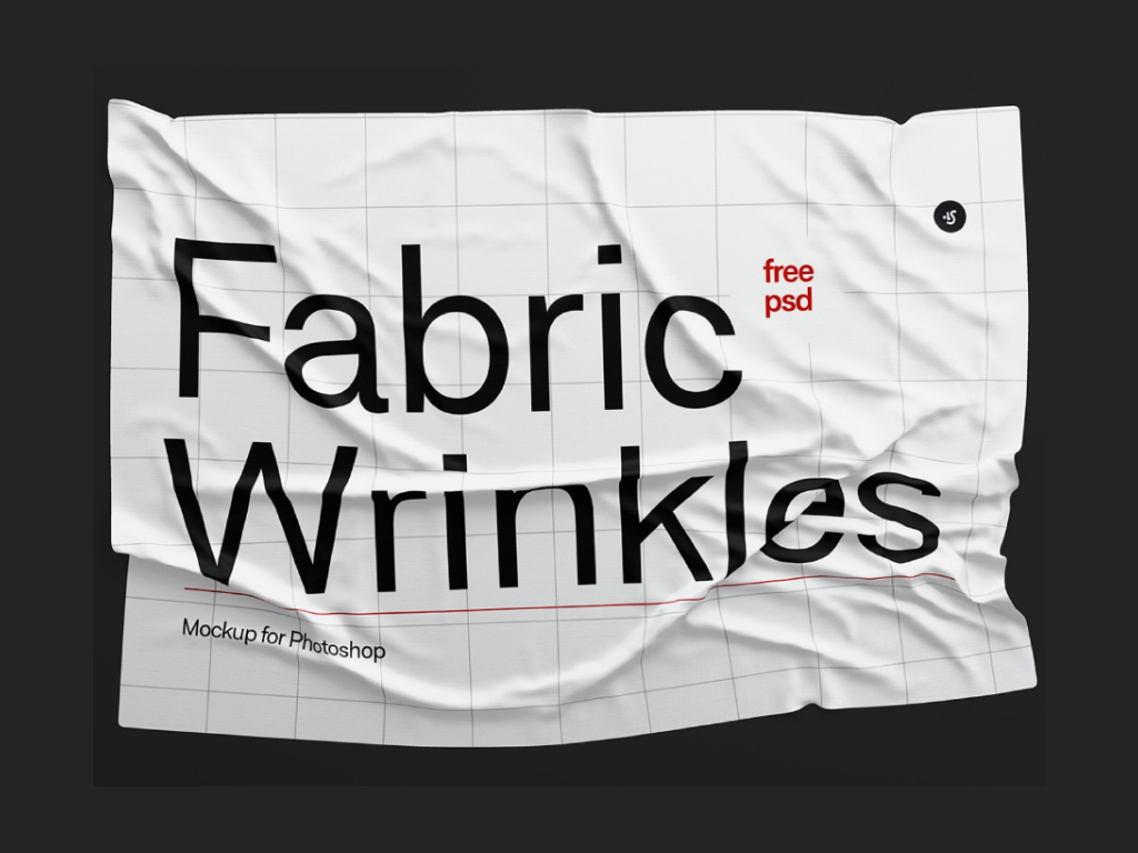 Wrinkled Fabric Mockup - Mockup World