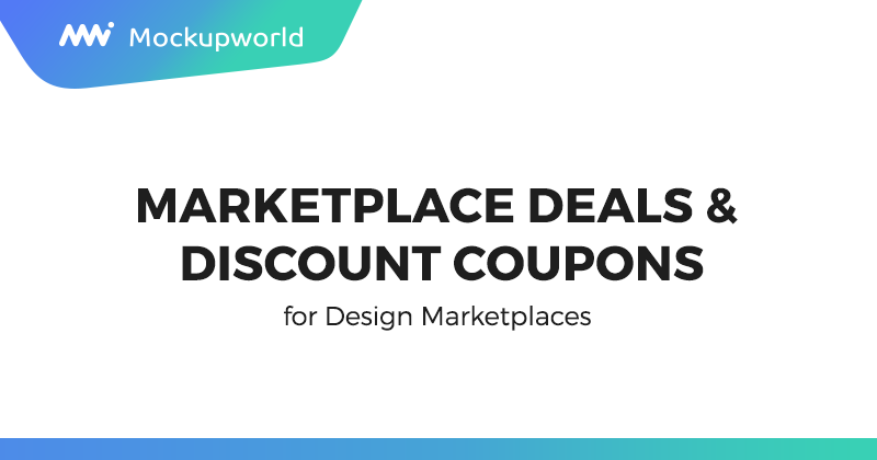 Download Free Marketplace Deals Discount Coupons Mockup World PSD Mockup Template