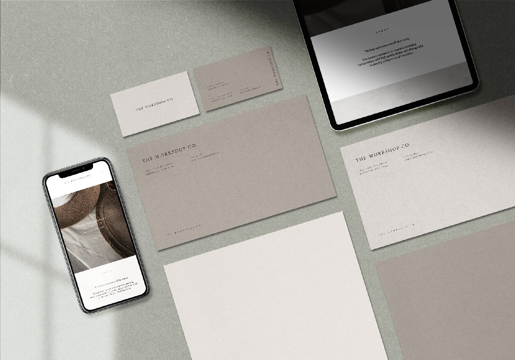 Download Stationery with iPhone and iPad Mockup | Mockup World