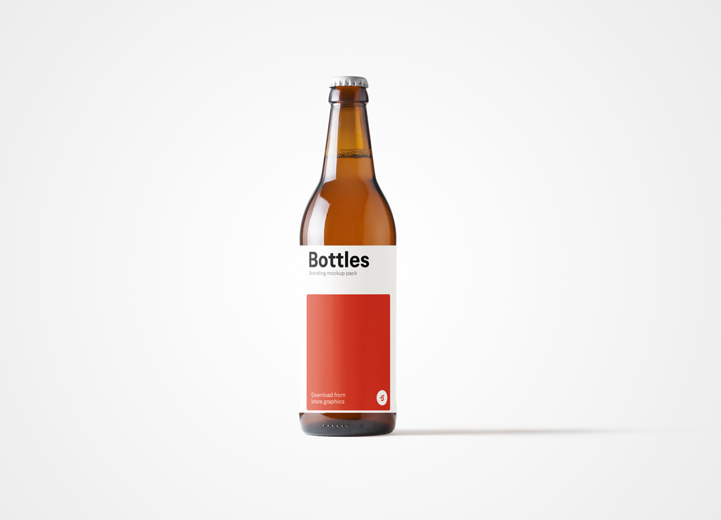 New Free Mockups – Beer Bottle with Label Mockup – Download Now