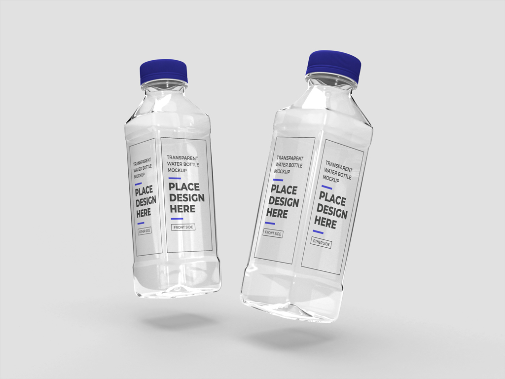 Download Transparent Plastic Bottles Mockup Mockup World