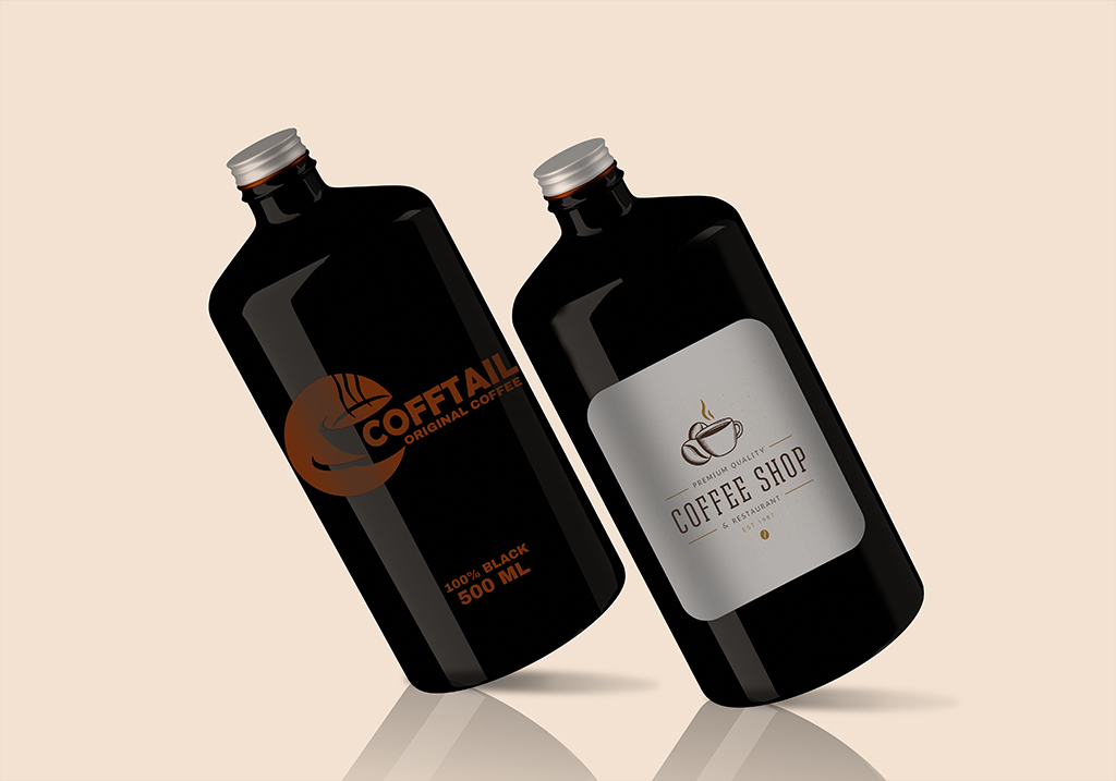 New Free Mockups – Big Coffee Bottle Mockup Set – Download Now
