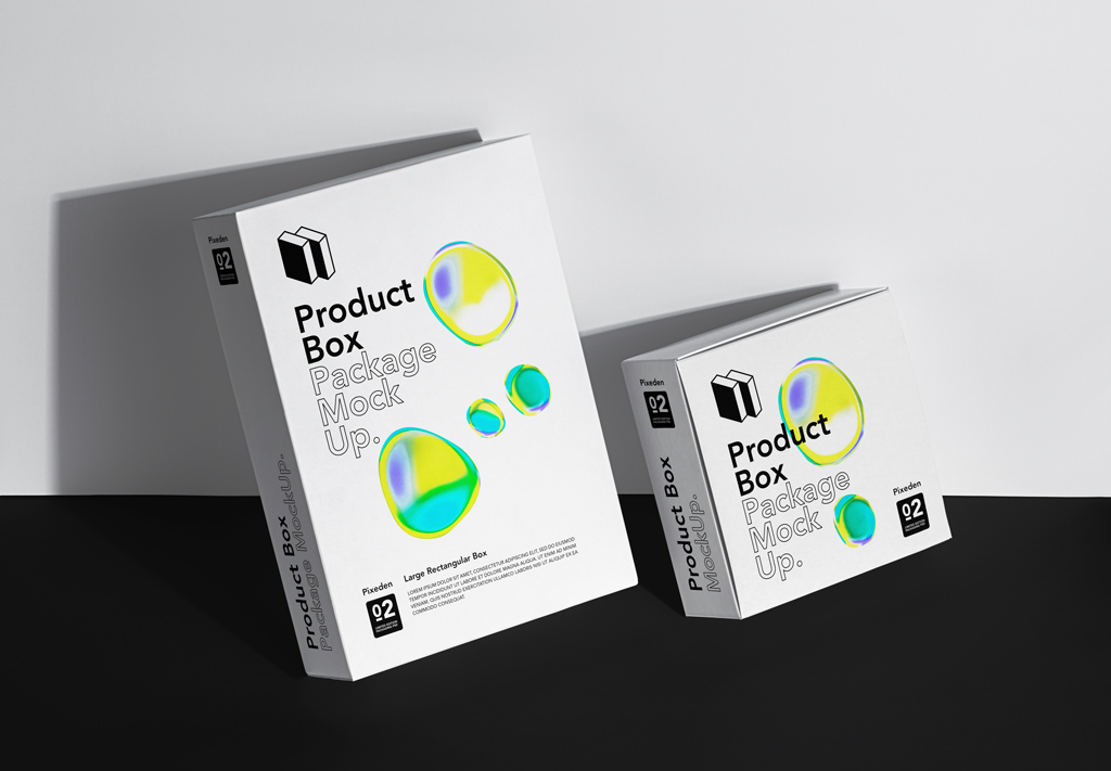 New Free Mockups – Two Product Packaging Boxes Mockup – Download Now