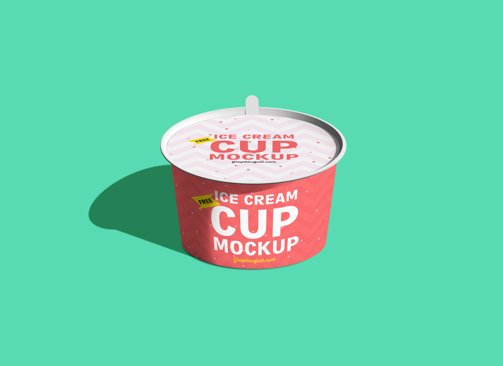 New Free Mockups – Small Ice Cream Cup Mockup – Download Now