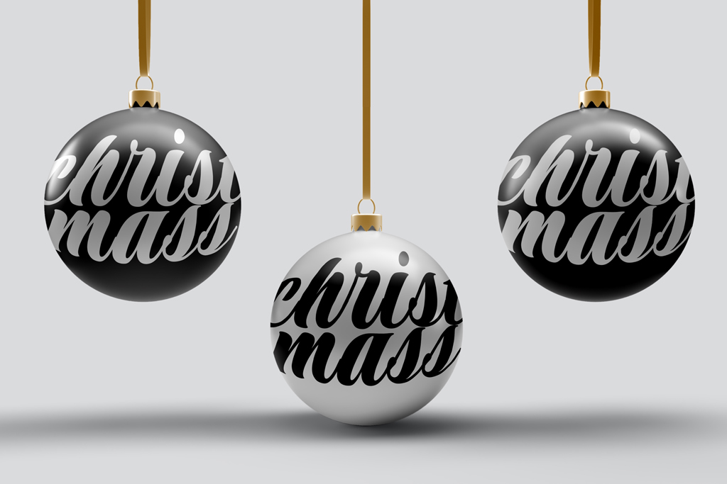 New Free Mockups – Christmas Tree Ball Ornament Mockup – Download Now