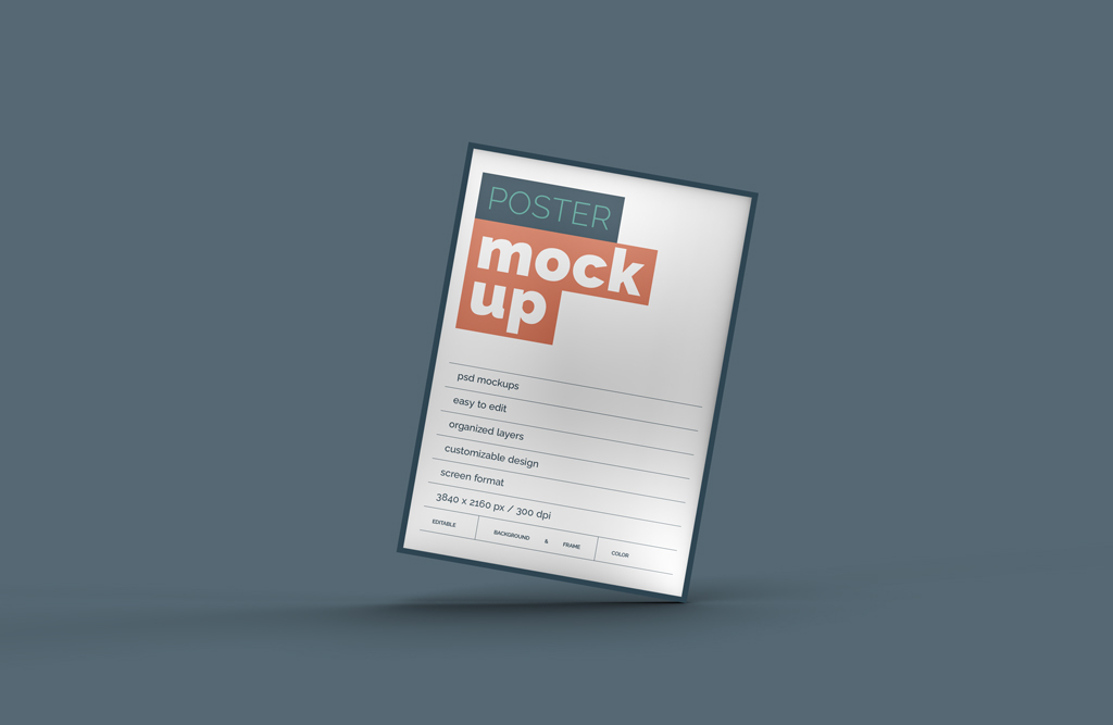 New Free Mockups – Framed Poster Mockup – Download Now