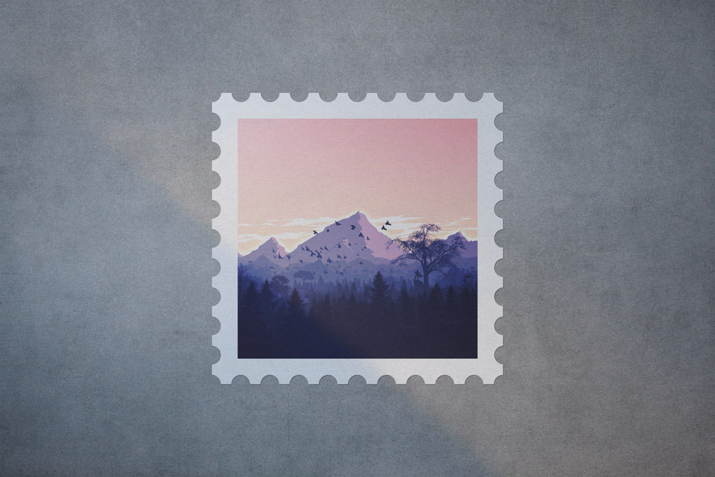 Download Free Square Stamp Mockup