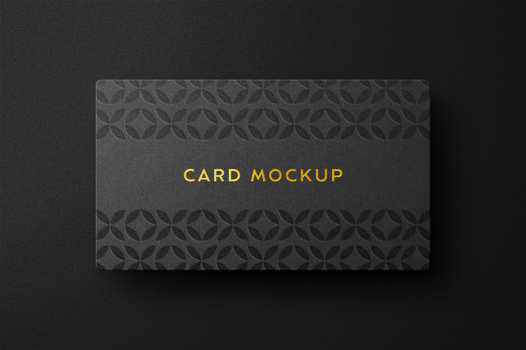Embossed Business Card Mockup - Mockup World