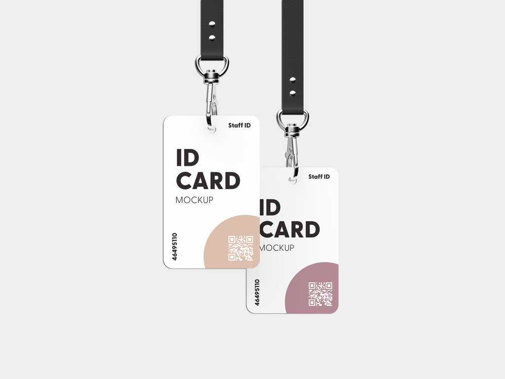 Plastic ID Card Holder Mockup - Mockup World