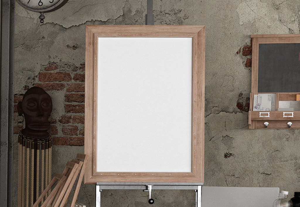 New Free Mockups – Canvas in Painting Studio Mockup Generator – Download Now