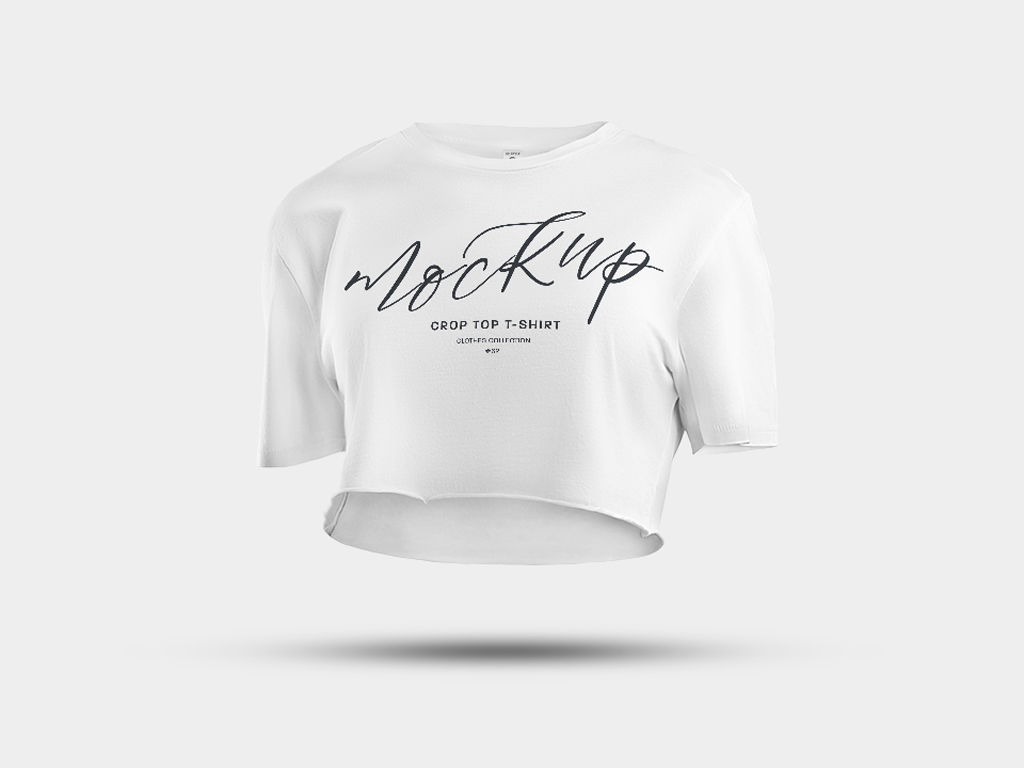 Crop Top T-Shirt Mockup - Mockup World