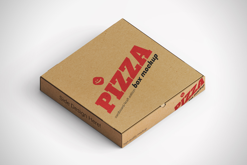 Delicious Pizza Box Mockup Free