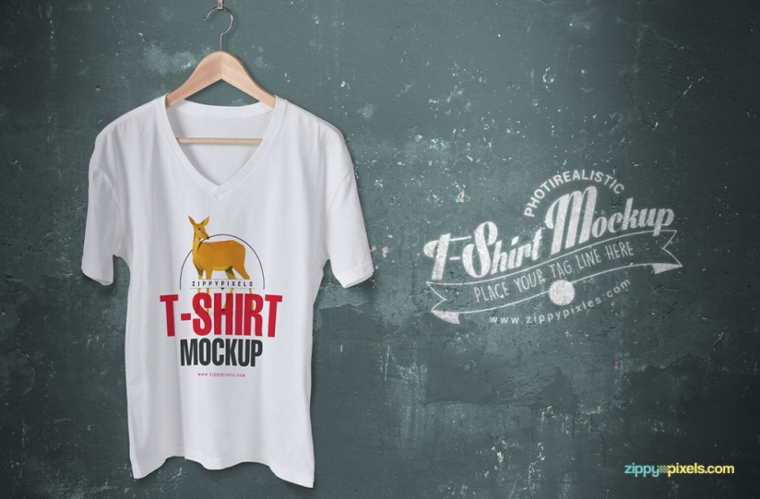 Download T-Shirt on Hanger Mockup | Mockup World