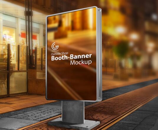 Download Outdoor Booth Banner Mockup Mockup World PSD Mockup Templates