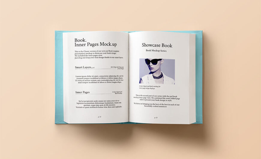 Download Open Hardcover Book Mockup | Mockup World