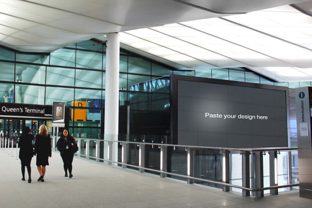 Download Airport Billboard Mockups | Mockup World