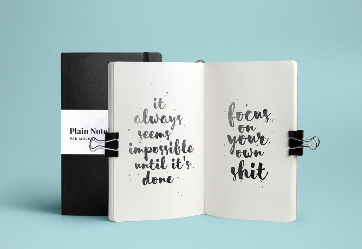 Download Open and closed Notebook Mockup | Mockup World