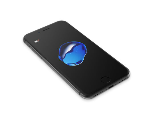 Download Jet-Black iPhone Mockup | Mockup World