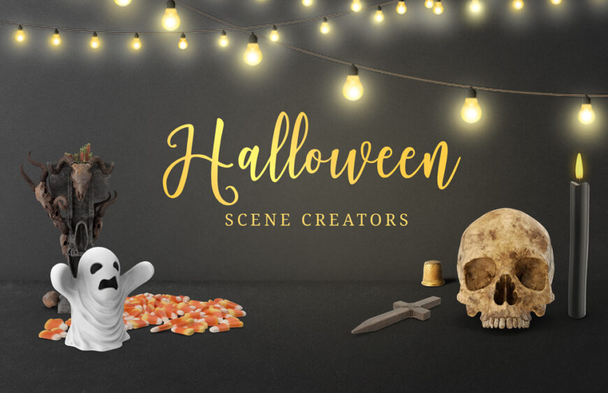 Download Free Halloween Scene Creator Mockup Bundle | Mockup World
