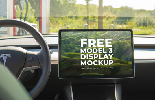 Tesla Model 3 Display Mockups - Mockup World