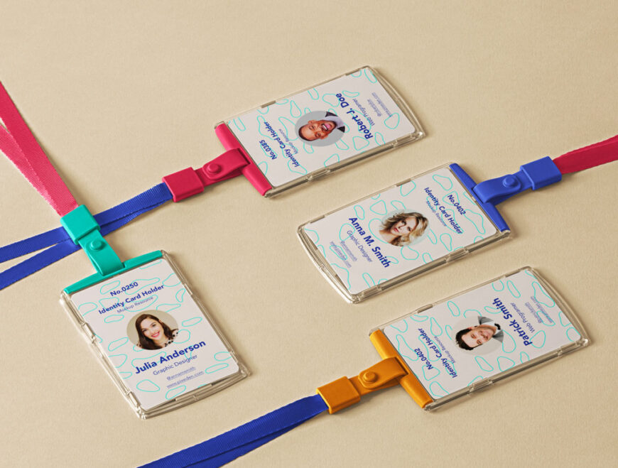 Download Plastic ID Card Holder Mockup | Mockup World