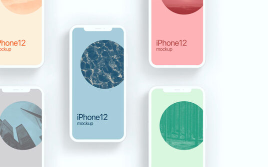 Download iPhone 12 Clay-Style Mockup Set | Mockup World