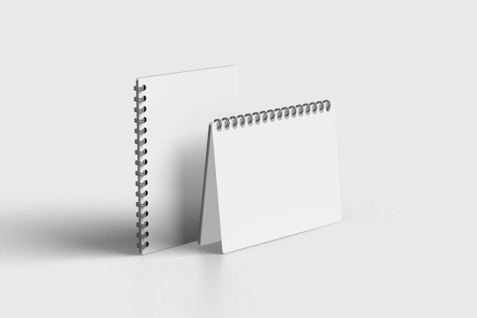 A5 Spiral Notebooks Mockup | Mockup World