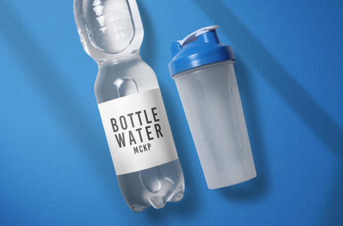 Download Water Bottle With Shaker Mockup Mockup World