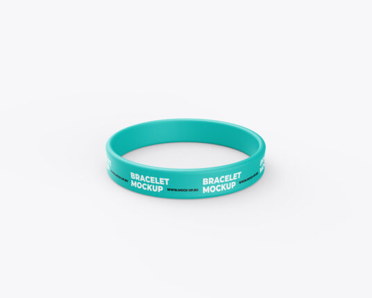 Rubber Slap Bracelet Mockup - Mockup World