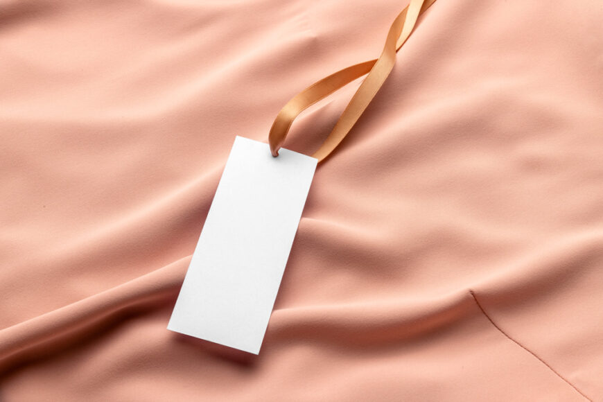 Slim Clothing Tag Mockup Mockup World