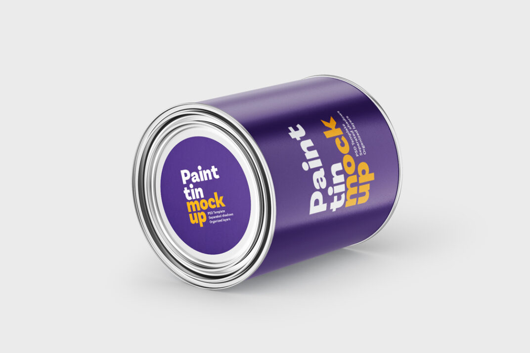 Paint Can Mockup - Mockup World