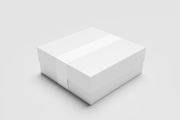 Square Gift Box Mockup - Mockup World
