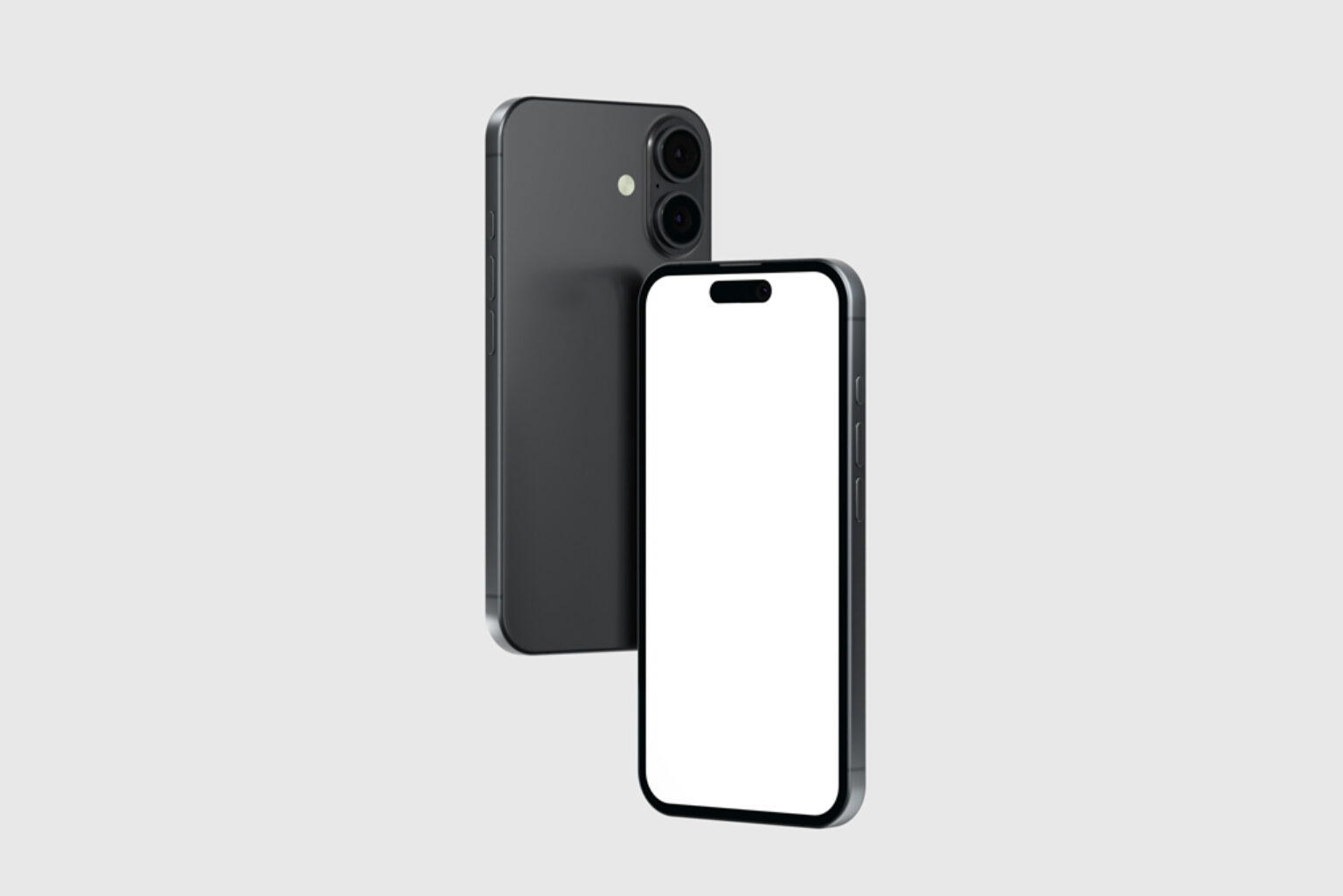 iPhone 16 (Front & Back) Mockup - The Creative Bits